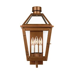 Hyannis 3-Light Wall Lantern in Natural Copper