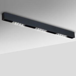 3-Light LED Surface Mount in Black