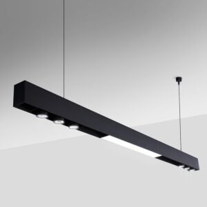 1-Light LED Pendant in Black