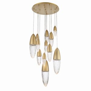 Ecrou 12-Light 1Chandelier in Gold