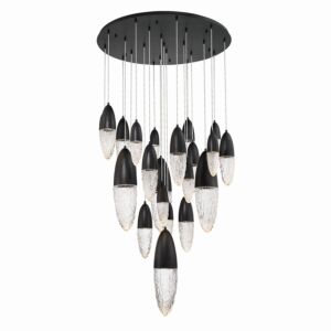 Ecrou 22-Light 2Chandelier in Black