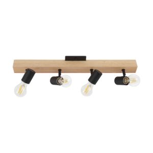 Kingswood 4-Light Track Light in Brown, Black