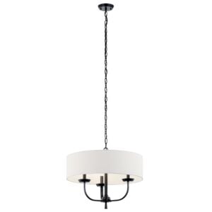 Kennewick 3-Light Chandelier in Black