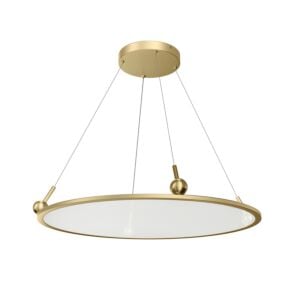 Jovian 1-Light LED Chandelier in Champagne Gold