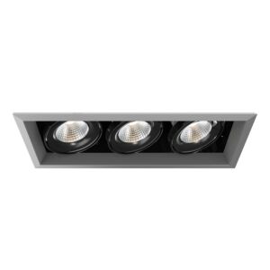 3-Light LED Recessed in Platinum