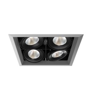 4-Light LED Recessed in Platinum