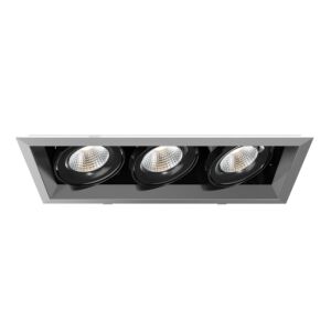 3-Light LED Recessed in Platinum