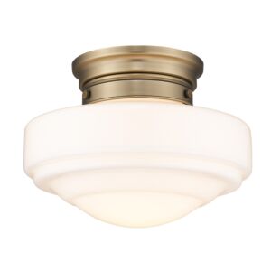 Ingalls MBS 1-Light Semi-Flush Mount in Modern Brass