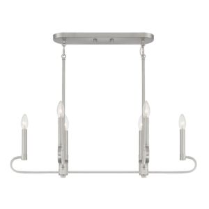 Summit 6-Light Island Pendant in Brushed Nickel