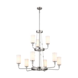 Vetivene 9-Light Chandelier in Classic Pewter