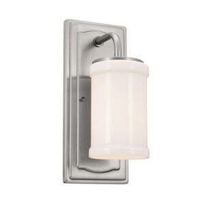 Vetivene 1-Light Wall Sconce in Classic Pewter