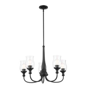 Melis 5-Light Chandelier in Black