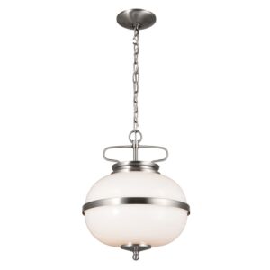 Opal 2-Light Pendant in Classic Pewter