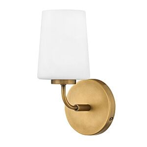 Kline 1-Light LED Bathroom Vanity Light in Heritage Brass