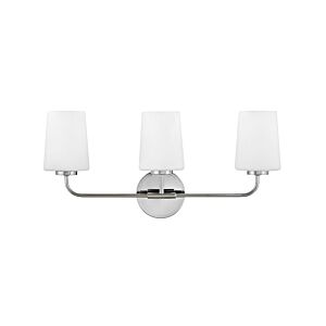 Kline 3-Light LED Bathroom Vanity Light in Chrome