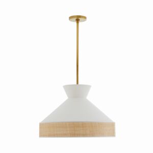 Malena 1-Light Pendant in White