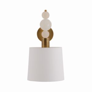 Memphis 1-Light Wall Sconce in Antique Brass