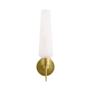 Omaha 1-Light Wall Sconce in Antique Brass