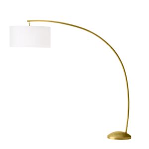 Naples 1-Light Floor Lamp in Antique Brass