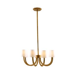 Gaetano 8-Light Chandelier in Vintage Brass