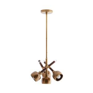 Pavo 4-Light Pendant in Dark Walnut