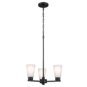 Stamos 3-Light Chandelier in Black