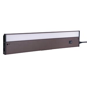 Undercabinet Light Bars 1-Light LED Under Cabinet Light Bar in Bronze