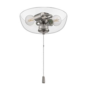 Light Kit-Bowl,Energy Star 2-Light LED Fan Light Kit in Brushed Polished Nickel