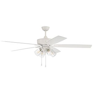 Craftmade Outdoor Super Pro 4-Light Indoor Ceiling Fan in White