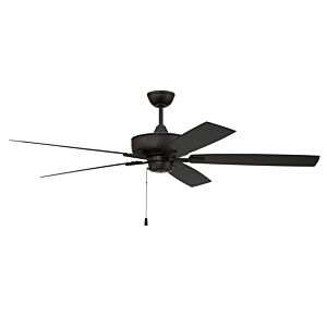 Craftmade Outdoor Super Pro Indoor Ceiling Fan in Flat Black