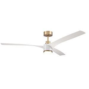 Craftmade Phoebe Outdoor Ceiling Fan in Satin Brass