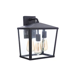 Craftmade Olsen 3-Light Outdoor Wall Light in Midnight