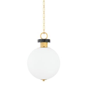 Haru 1-Light Pendant in Vintage Brass