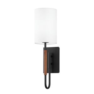 Cosmo 1-Light Wall Sconce in Soft Black