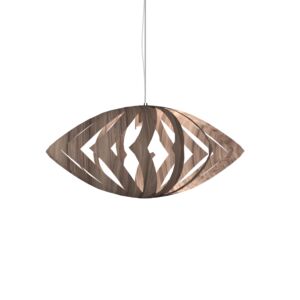 Clean 1-Light Pendant in American Walnut