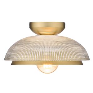 Crawford 1-Light Flush Mount in Brushed Champagne Bronze