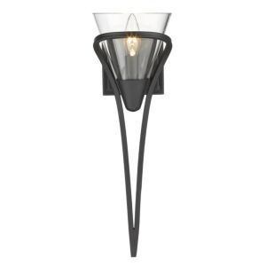 Olympia 1-Light Wall Sconce in Matte Black