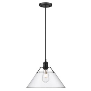 Orwell BLK 1-Light Pendant in Matte Black