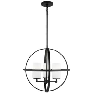 Alturas 3-Light Chandelier in Midnight Black