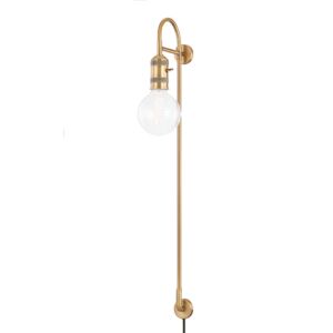 Dean 1-Light Wall Sconce in Patina Brass