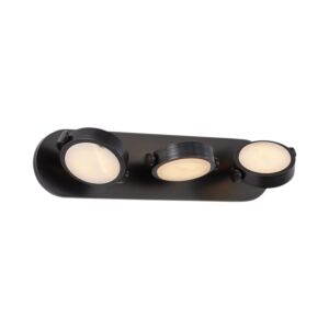 Blanco LED Bathroom Vanity Light in Urban Bronze with Alabaster