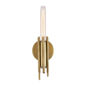 Torres 1-Light Bathroom Vanity Light in Vintage Brass