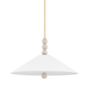 Alexis 2-Light Pendant in Aged Brass