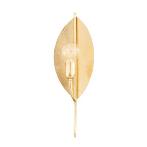 Lorelei 1-Light Wall Sconce in Vintage Gold Leaf