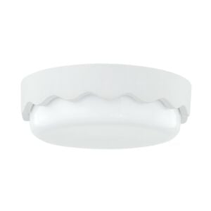 Wave 3-Light Flush Mount in Ceramic Matte White