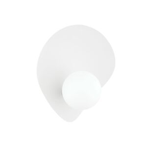 Leni 1-Light Wall Sconce in Textured White