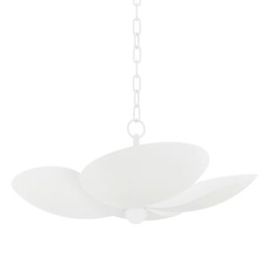 Leni 6-Light Pendant in Textured White