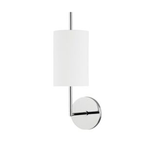 Molly 1-Light Wall Sconce in Polished Nickel