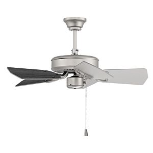 Piccolo 30" Outdoor Ceiling Fan in Brushed Nickel