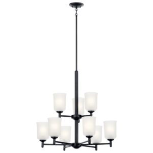 Shailene 9-Light Chandelier in Black